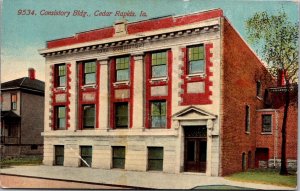 Consistory Building, Cedar Rapids IA c1914 Vintage Postcard X50