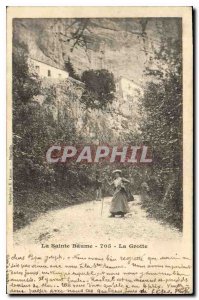 Old Postcard La Sainte Baume Cave