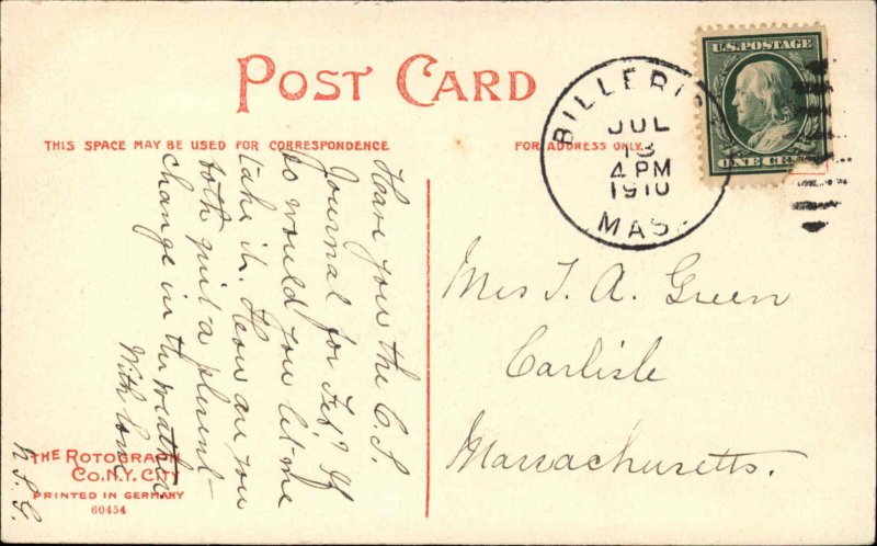 Billerica Massachusetts MA Sabba-Day House Vintage Postcard