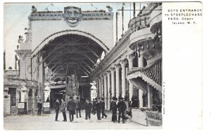 Entrance to Steeplechase Park, Coney Island Amusement Park,, New York, Glitter