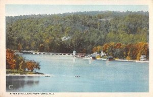 Lake Hopatcong New Jersey River Styx Scenic View Vintage Postcard AA52043