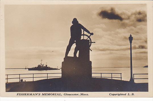 Wassachusetts Gloucester Fisherman's Memorial Real Photo