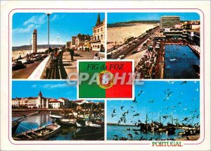 Modern Postcard Portugal Figueira da Foz da Cidade Aspectos