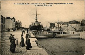 CPA St-NAZAIRE - La cuirasse de 1er rang la Liberte se (223005)