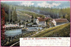af8276 - GERMANY - Postcards VINTAGE POSTCARD - Greetings from Eisenberg - 1905-