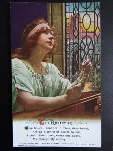 THE ROSARY (MISPRINTED 4985 BECAUSE NOT 4984) WW1 Bamforth Song Cards set of 3