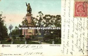 mexico, MEXICO, Estatua de Colon (1903) Stamp