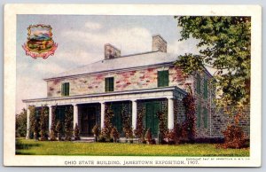 Ohio State Building Jamestown Exposition 1907 Mansion Of Buckeye State Postcard