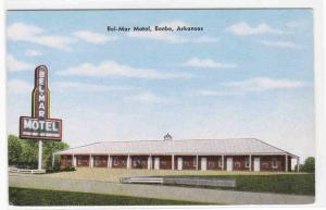 Bel Mar Motel US 67 Beebe Arkansas linen postcard