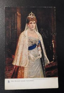Mint England Royalty Postcard HM Her Majesty Queen Alexandra Portrait