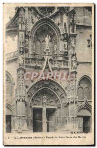 Old Postcard Villefranche Facade of Notre Dame des Marais