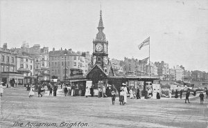 BRIGHTON SUSSEX ENGLAND~THE AQUARIUM 1910 PHOTO POSTCARD