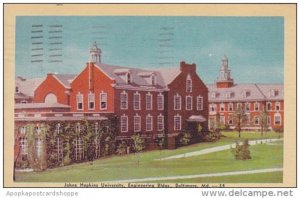 Maryland Baltimore Johns Hopkins university Engineering Buildings 1946