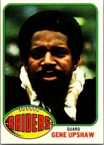 1976 Topps Football Card Gene Upshaw Los Angeles Raiders sk4655