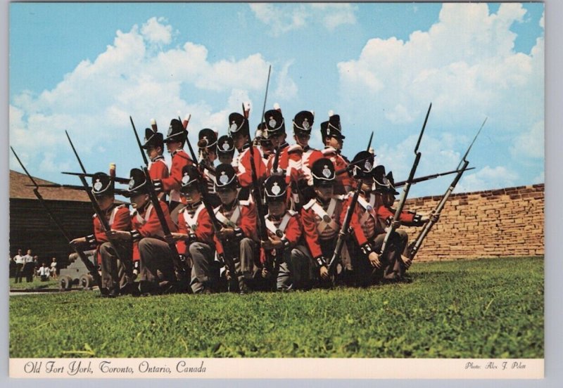 Ceremonial Guard, Old Fort York, Toronto Ontario, 1975 Chrome Postcard