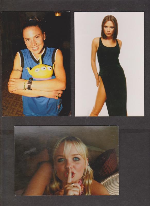 SPICE GIRLS - 9 Cards With 1 Girl - Unused - Writing On Backs