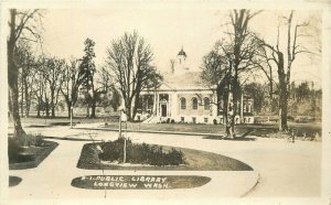 Longview Washington Public Library #R1 1927 RPPC Photo Postcard 20-7928