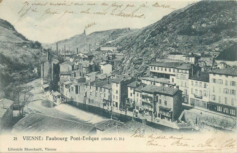 cpa vienne faubourg pont-eveque