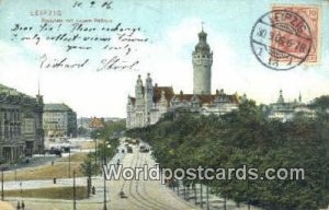 Roseplatz mit Neuem Rathaus Leipzig Germany 1906 