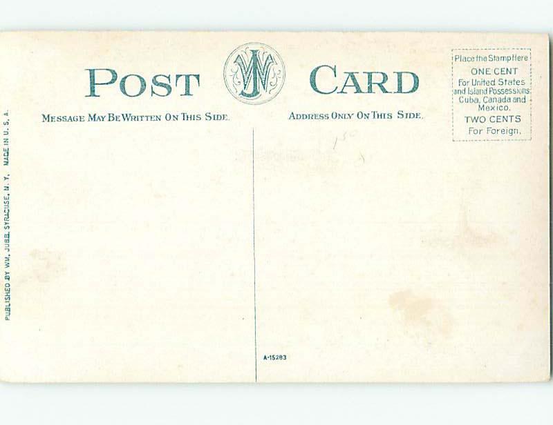 Unused Divided Back POST OFFICE SCENE Rome New York NY hs1416