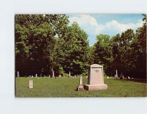 Postcard Grave Marker Of Sarah Lincoln Grigsby Lincoln State Park Indiana USA