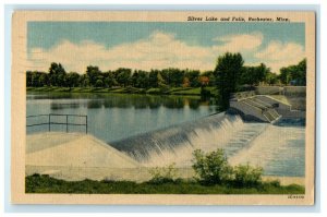 1956 Silver Lake And Falls Rochester Minnesota MT Posted Vintage Postcard 