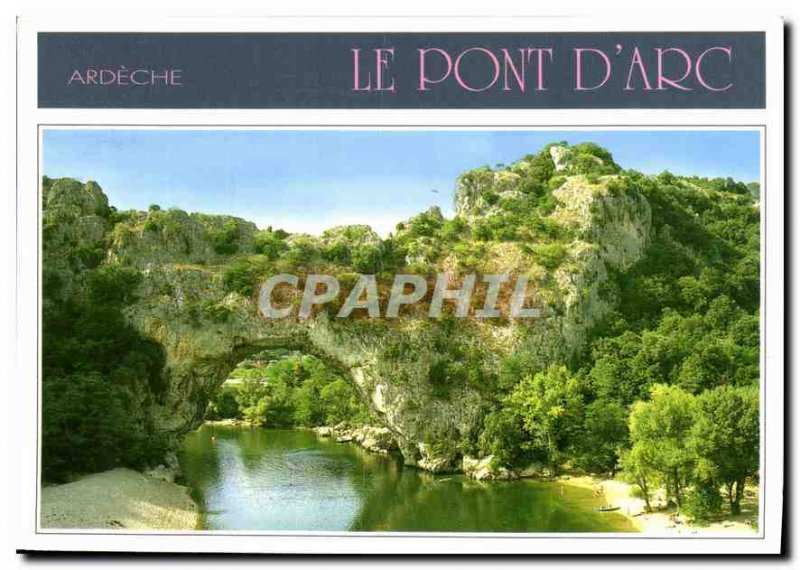 Postcard Modern Ardeche Pont d'Arc