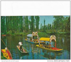 Mexico Xochimilco Gardens Flower Decked Boats