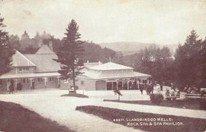 UK Wales Llandrindod Wells Rock Spa & Spa Pavilion Vintage Postcard 04.83