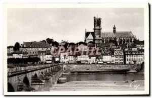 Modern Postcard Nevers Vue Generale Vichy Cities Flame of Queen