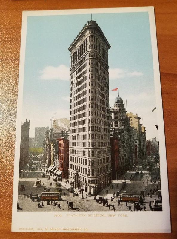 Flat-Iron Building, New York Detroit Publishing Company Phostint 7109