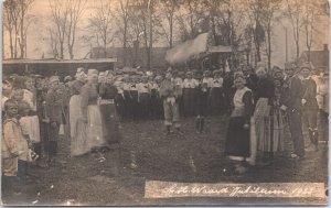 Netherlands Heerhugowaard Jubileum 1923 Fotokaart Nederland Vintage RPPC  09.19