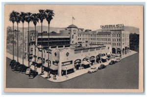 c1940 California Hotel Rooms and Apartments San Bernardinos California Postcard 