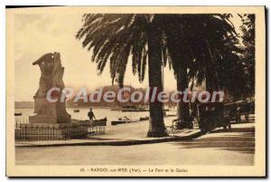 Postcard Old Bandol sur Mer harbor and casino