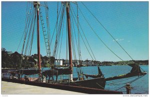 Fishing Schooner, Lunenburg Harbour, South Shore, Nova Scotia, Canada, 40-60s