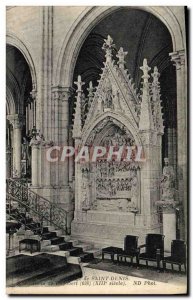 Postcard Abbey Death of Saint Denis Tomb of Dagobert