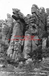 AZ, Chiracahua National Monument, Arizona, RPPC, Rocks, Cook Photo No B-379
