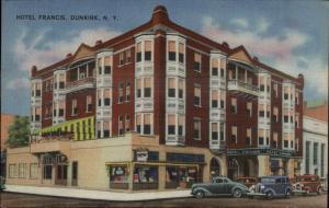 Dunkirk NY Hotel Francis Postcard