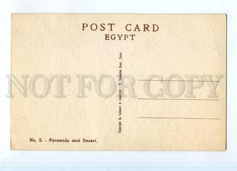 247503 EGYPT Pyramids & Desert CAMEL rider Lahnert & Landrock