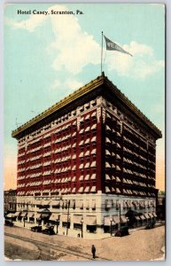 1912 Hotel Casey Scranton Pennsylvania PA Building Landmark Posted Postcard