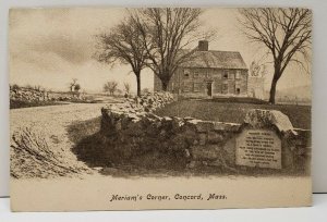 Meriam's Corner Concord, Mass Postcard B15