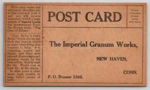 The Imperial Granum Works New Haven CT Adv Postcard W30