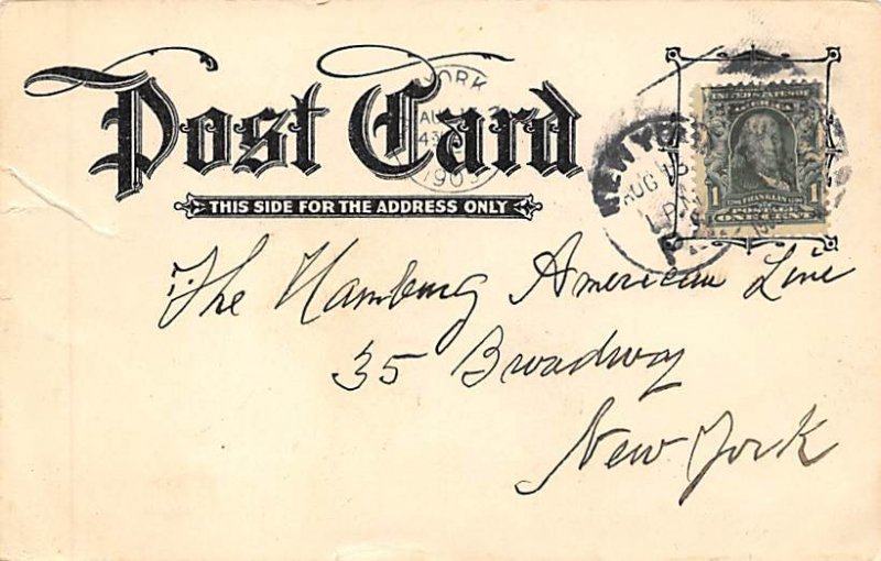 SS Victorian Allan Line Ship 1905 