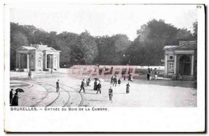 Old Postcard Brussels Entree du Bois de la Cambre