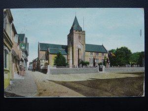 MIDHURST Church End Market Square & THE SWAN INN c1907 Postcard by The Wrench