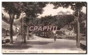 Old Postcard Uriage les Bains Les Promenades