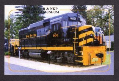 OH Nickel Plate Train Railroad Norfolk Southern BELLEVUE OHIO Museum Postcard