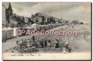 Postcard Old Saint Aubin Beach