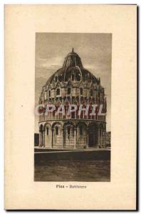 Postcard Old Pisa Baptistry