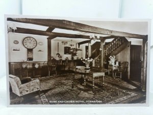 Vintage Rp Postcard Interior of the Rose and Crown Hotel Tonbridge Kent